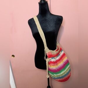 The Sak Colorful Crochet Shoulder Bag